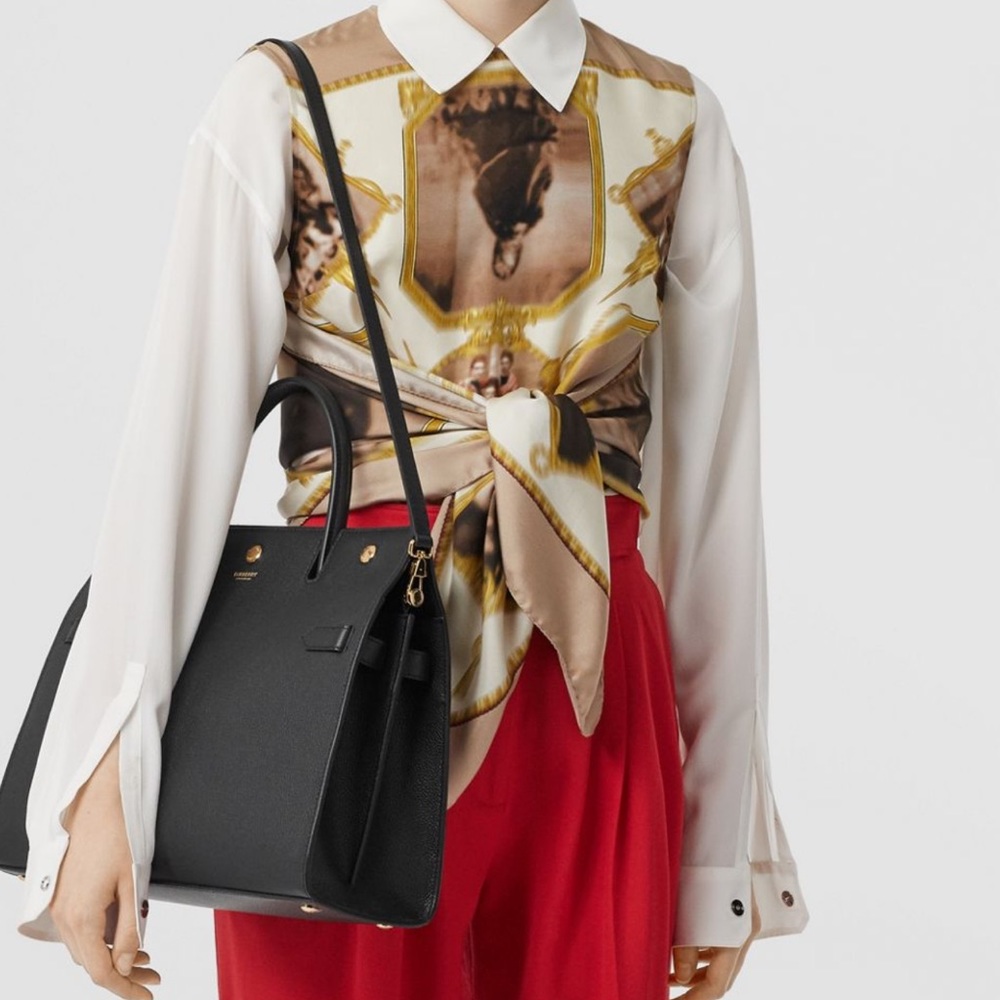 Burberry black handbag with shoulder strap